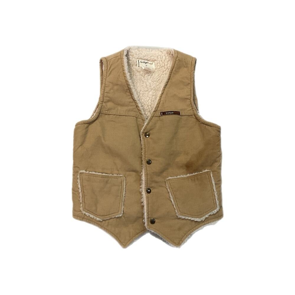 Vintage 90s Sedgefield Corduroy Sherpa-Lined Vest